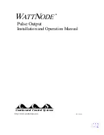 Preview for 1 page of CCS WattNode Pulse Output Installation And Operation Manual