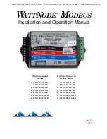 CCS WattNode Revenue RWNC-3D-240-MB Installation And Operation Manual preview