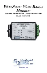 CCS WattNode WND-WR-MB Installation Manual preview