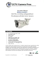 cctv camera pros BIPRO-420VF9 Operational Manual предпросмотр