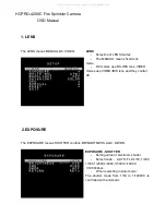 Preview for 2 page of cctv camera pros HCPRO-420SC Osd Manual