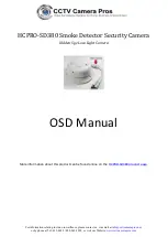 Предварительный просмотр 1 страницы cctv camera pros HCPRO-SD380 Manual