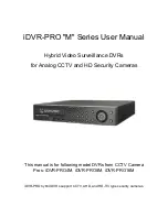 cctv camera pros iDVR-PRO16H User Manual предпросмотр