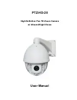 Предварительный просмотр 1 страницы cctv camera pros PTZ-HD-20 User Manual