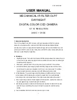 Preview for 1 page of CCTV CCM-1481 User Manual