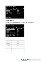 Предварительный просмотр 12 страницы CCTV CSP-750ADV User Manual