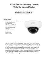 Preview for 1 page of CCTV CSP-E700IR User Manual