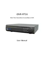 CCTV iDVR-RT16 User Manual preview