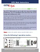 Preview for 2 page of CCTVMule MULE004 Instruction Manual