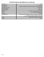 Preview for 4 page of CD3 Video Security DVR-N4 Specifications