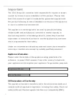 Preview for 2 page of CDA 3S10BL Installation, Use And Maintenance Manual