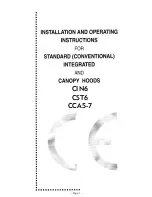 CDA CCA5 Installation And Operaing Instructions preview