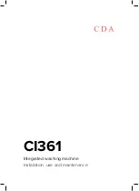 CDA CI361 Installation, Use And Maintenance Manual preview