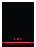 Preview for 40 page of CDA ci371 Manual For Installation, Use And Maintenance