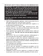 Preview for 3 page of CDA dk1150 Series Manual For Installation, Use And Maintenance