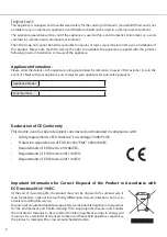 Предварительный просмотр 2 страницы CDA DK1151 Installation, Use And Maintenance Manual