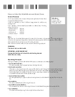 Preview for 11 page of CDA DUAL FUEL COOKERS RC 9021 Installation And User Manual