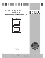 Предварительный просмотр 1 страницы CDA DV1180 Series Manual For Installation, Use And Maintenance