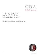 Preview for 1 page of CDA ECNK90 Installation, Use And Maintenance Manual