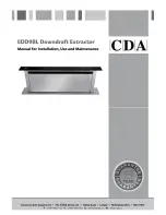 CDA EDD9BL Manual For Installation, Use And Maintenance preview