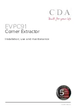 CDA EVPC91 Installation, Use And Maintenance Manual preview