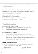 Preview for 18 page of CDA EZT90BL Installation, Use And Maintenance Manual