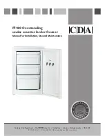 Preview for 1 page of CDA FF180 Manual For Installation, Use And Maintenance