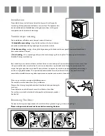 Preview for 7 page of CDA FREESTANDING TUMBLE CI521 Installation & Use Manual