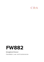 CDA FW882 Installation, Use And Maintenance Manual preview