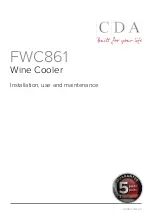 CDA FWC861 Installation, Use And Maintenance Manual preview