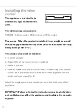 Preview for 14 page of CDA FWC861 Installation, Use And Maintenance Manual