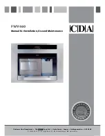 Preview for 1 page of CDA FWV460 Manual For Installation, Use And Maintenance