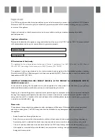 Preview for 2 page of CDA FWV460 Manual For Installation, Use And Maintenance