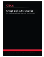 CDA hc6620 Manual For Installation, Use And Maintenance preview