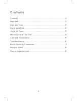 Preview for 2 page of CDA hc6620 Manual For Installation, Use And Maintenance