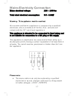 Preview for 17 page of CDA hc6620 Manual For Installation, Use And Maintenance