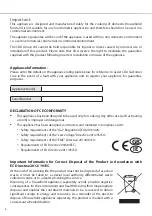 Preview for 2 page of CDA HCG302 Installation, Use And Maintenance Manual