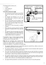 Preview for 15 page of CDA HCG302 Installation, Use And Maintenance Manual