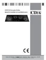 Предварительный просмотр 1 страницы CDA HVC93 Manual For Installation, Use And Maintenance