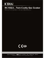 CDA RC 9322 Manual For Installation, Use And Maintenance preview