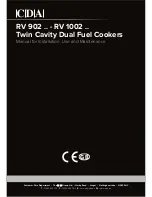 CDA RV 1002 Series Manual For Installation, Use And Maintenance preview