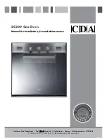 Предварительный просмотр 1 страницы CDA SC309 Series Manual For Installation, Use And Maintenance