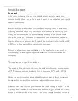 Preview for 17 page of CDA SC620 Manual For Installation, Use And Maintenance