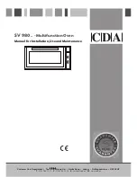 Предварительный просмотр 1 страницы CDA SV 980 Installation, Use And Maintenance Manual