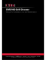 CDA SVG140 Manual For Installation, Use And Maintenance preview