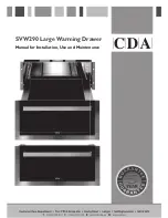 CDA SVW290 Manual For Installation And Use preview