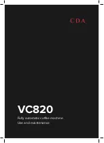 Preview for 1 page of CDA VC820 Use And Maintenance