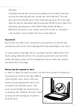 Preview for 17 page of CDA VK702 Installation, Use And Maintenance Manual