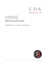 Preview for 1 page of CDA VW143 Installation, Use And Maintenance Manual