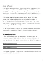 Preview for 3 page of CDA WC480 Installation, Use And Maintenance Manual